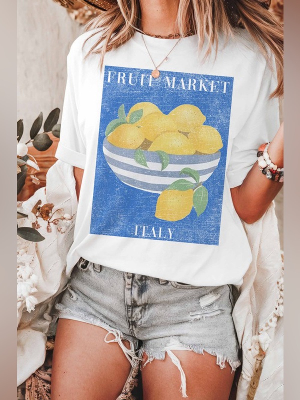 FRUIT MARKET ITALY OVERSIZED GRAPHIC
TEE
